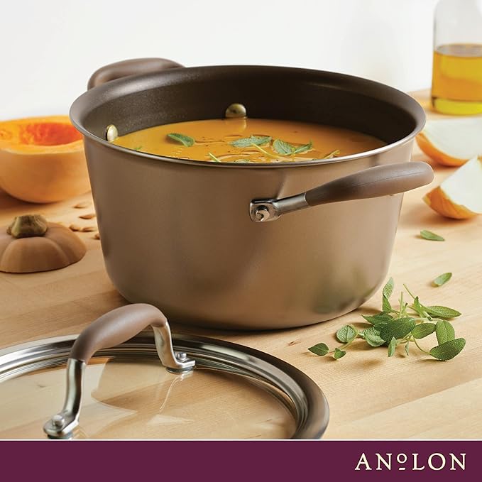 Anolon Advanced Home Hard-Anodized Nonstick Tapered Sauce Pan/Saucepot