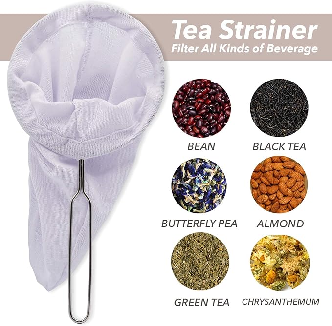 Traditional Thai Style Tea Filter Stainless Steel Size 3 Inches Friendly Using