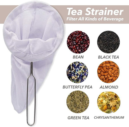 Traditional Thai Style Tea Filter Stainless Steel Size 3 Inches Friendly Using