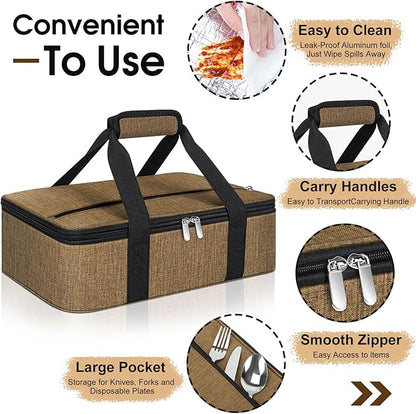 Insulated Casserole Carrier, Portable Casserole Carrier
