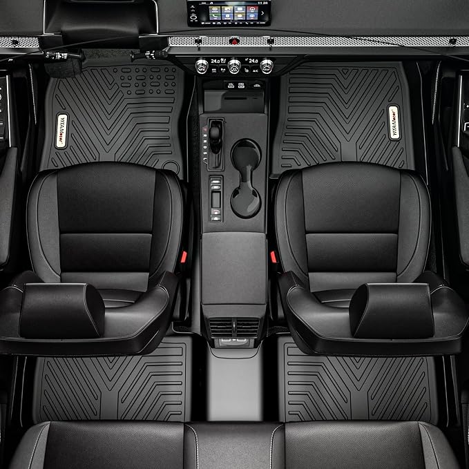 YITAMOTOR Floor Mats Compatible with 2014-2022 Chevrolet Trax / 2013-2022 Buick Encore, Custom Fit Black TPE Floor Liners 1st & 2nd Row All-Weather Protection