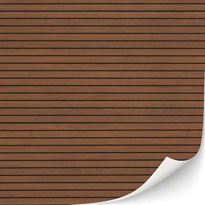 3 Sheets Self-Adhesive Wall Cladding for Dollhouse 1:12 Scale (Wood Peneele Brown)