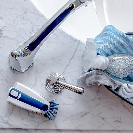 Unger Multi-Purpose Counter and Fixture Scrub Brush, Non-Slip Small Household