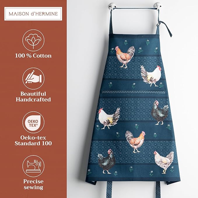 Maison d' Hermine 100% Cotton Apron
