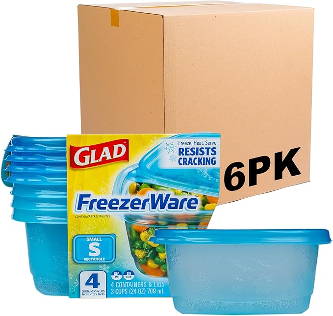 Glad GladWare FreezerWare Food Storage Containers