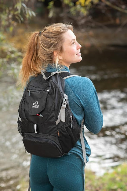 WATERFLY Small Lightweight Packable Backpack: 20l Ultra Light Foldable Travel Hiking Camping Daypack Day Pack for Man Woman