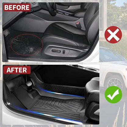 YITAMOTOR Floor Mats Compatible with 2016-2022 Honda Pilot, Custom Fit Floor Liners for Honda Pilot Accessories, 1st & 2nd Row All Weather Protection