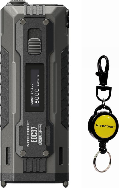 Nitecore EDC37 8000 Lumen Tactical EDC Flashlight with Retractable Keychain