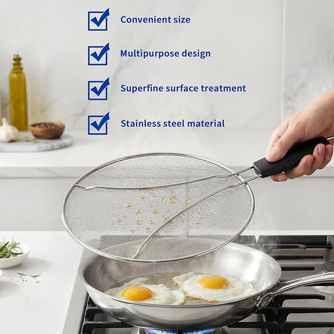 Splatter Screen for Frying Pan
