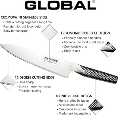 Global 6 inch Straight Spatula, Stainless Steel, GS-21/6
