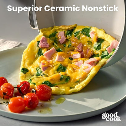 GoodCook Ceramic Cookware Set 7-Piece