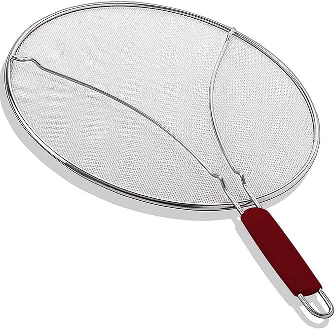 13" Grease Splatter Screen for Cooking | Stainless Steel Oil Splatter Guard and