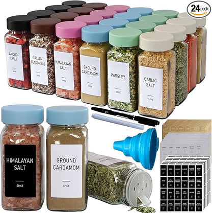 Spice Jars with Labels
