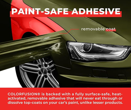 ColorFusion PPF by VViViD, Satin Stealth Combat Green Dry Apply PPF Vinyl Car Wrap Roll 60ft x 5ft