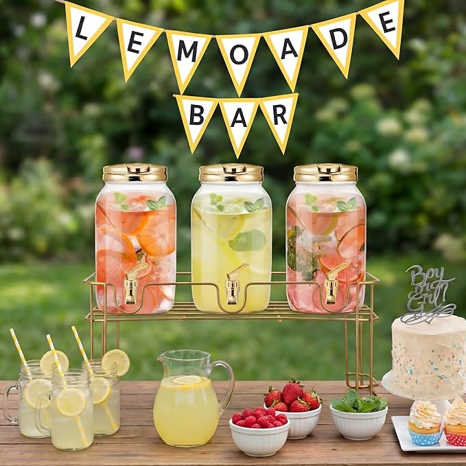 Tanlade 3 Pcs Plastic Drink Dispenser