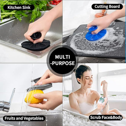 Silicone Sponge, BEAUTAIL Non-Scratch Scrub Sponges