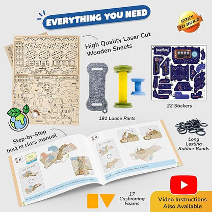 Smartivity DIY Robotic Mechanical Hand STEM Toy for Kids 8-9-10-11-12-13-14 Years Old | Parents Choice Award Winner I Birthday Gift for Smart Kids | Engineering Kit for 8-14 Years Old Boys & Girls