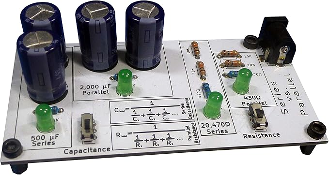 Full Set of 4 Electronics Learning Boards | Practice Soldering & Learn Electronics | Multiplexer, Resistance, Capacitance, and Series vs. Parallel