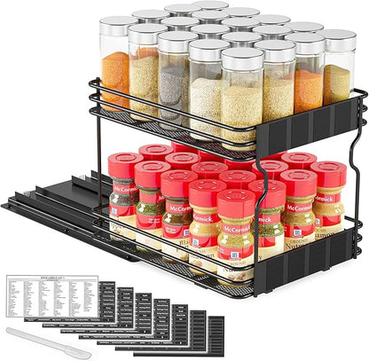 SpaceAid Pull Out Spice Rack Organizer