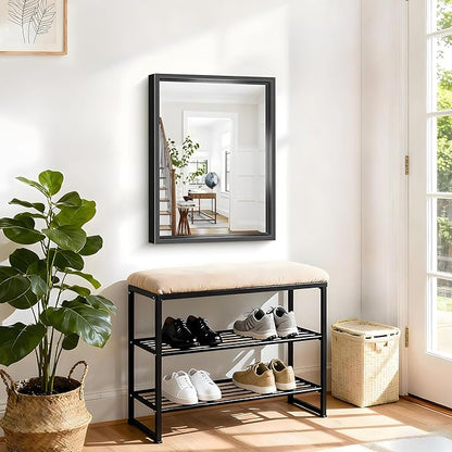 Black Bathroom Mirror, 18x24 Inch Rectangle Mirrors