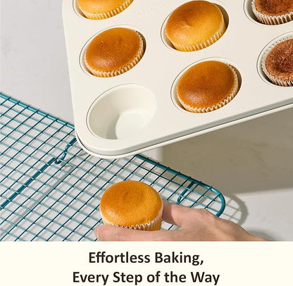 CAROTE 7-Piece Ceramic Baking Pans Set, Aluminized Steel Bakeware Sets