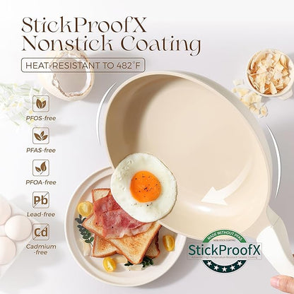 PRICUSIS Nonstick Ceramic Frying Pan
