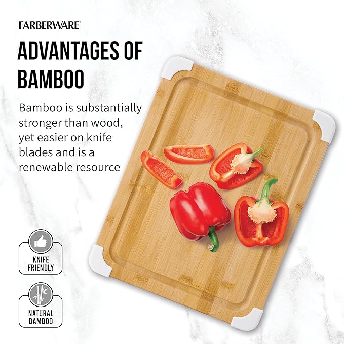 Farberware Nonslip Bamboo Cutting Board