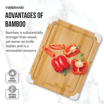 Farberware Nonslip Bamboo Cutting Board