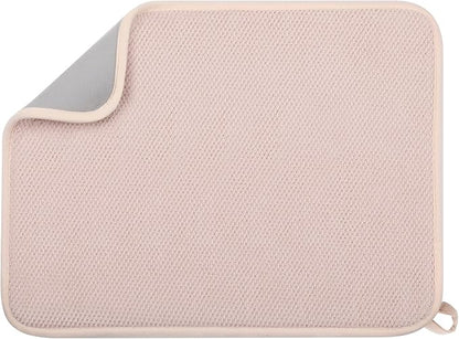 GeeRic Microfiber Dish Drying Mat Happy New Year, Super Absorbent Kitchen Dish