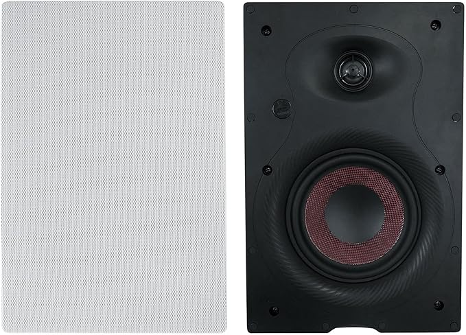Rockville Pair WA658 240W in-Wall Speakers, 6.5" Kevlar Woofer, Silk Dome