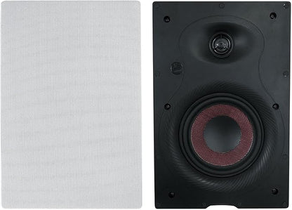 Rockville Pair WA658 240W in-Wall Speakers, 6.5" Kevlar Woofer, Silk Dome