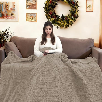 Electric Heated Blanket Full Size 72"×84"