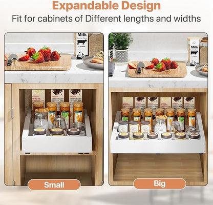 2 Pack Pull out Cabinet Organizer, Width Depth,