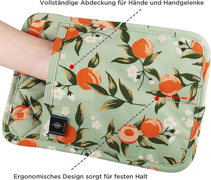 BONTHEE Pot Holders for Kitchen Heat Resistant Hot Pads for Countertops Oven