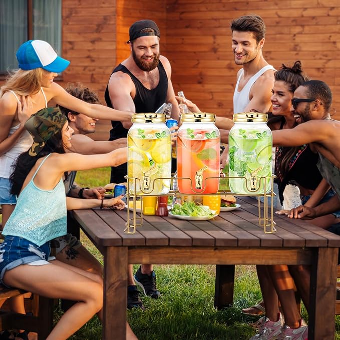 Tanlade 3 Pcs Plastic Drink Dispenser