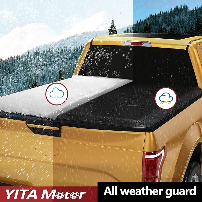 YITAMOTOR Soft Tri-Fold Truck Bed Tonneau Cover Fits for Dodge Ram 2500 3500 2003-2026, Fleetside 6.4 ft Bed Without Rambox