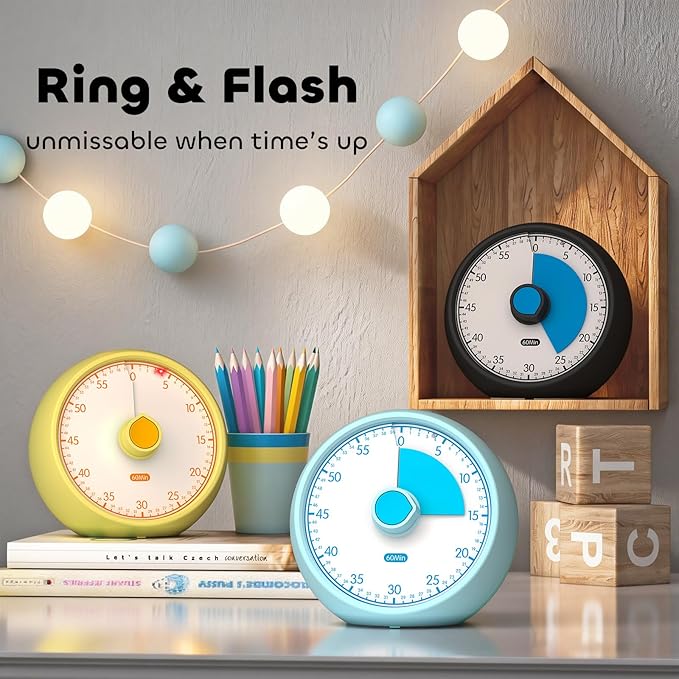 Conchstar Visual Timer for Kids 60-Minute