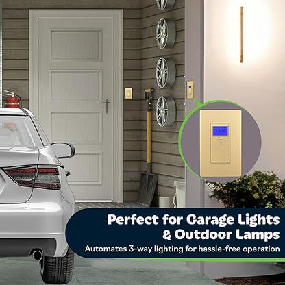 TOPGREENER Digital Astronomic Timer Switch, 7-Day Programmable Sunrise Sunset