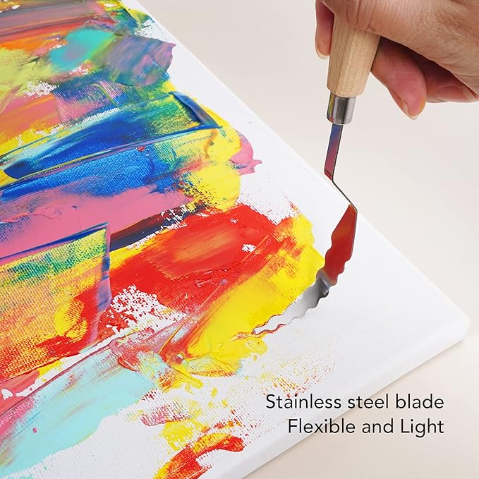 CONDA Palette Knife Set -10Pcs Stainless Steel Spatula Pallet Knife Painting