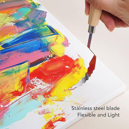 CONDA Palette Knife Set -10Pcs Stainless Steel Spatula Pallet Knife Painting