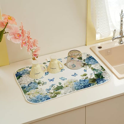 Spring Dish Drying Mat 18x24 Inches