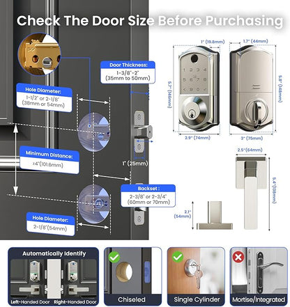 Veise VE017-B Fingerprint Smart Lock