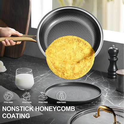 FogDream 12 Inch Stainless Steel Frying Pan