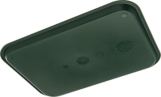 Carlisle FoodService Products CT121608 Cafe Standard Plastic Cafeteria/Fast Food Tray, NSF Certified, BPA Free, 16" Length x 12" Width, Forest Green (Pack of 24)