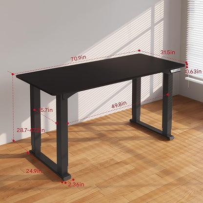 SANODESK 4-Leg Standing Desk, Electric Height Adjustable Desk