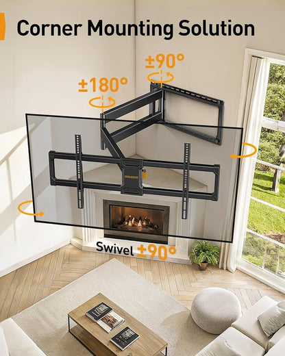 Perlegear Long Arm Full Motion TV Wall Mount