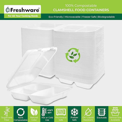 Freshware Clamshell Food Containers