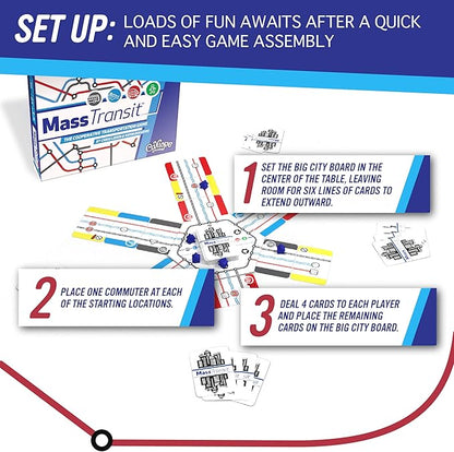 Calliope Games Mass Transit - Cooperative Family Game - Fast-Paced Fun for Kids & Adults - 1-6 Players - from The Makers of Tsuro and Roll for It!