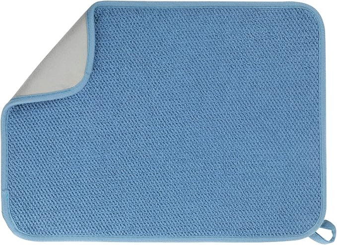 GeeRic Microfiber Dish Drying Mat, Super Absorbent Kitchen Dish Drying Pad