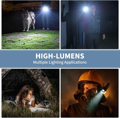 Rechargeable LED Flashlights High Lumens, 99,000 Lumen Super Bright Flashlight with 7 Modes & Waterproof, Powerful USB Rechargeable Handheld Flash Light for Camping Home(2 Pack)